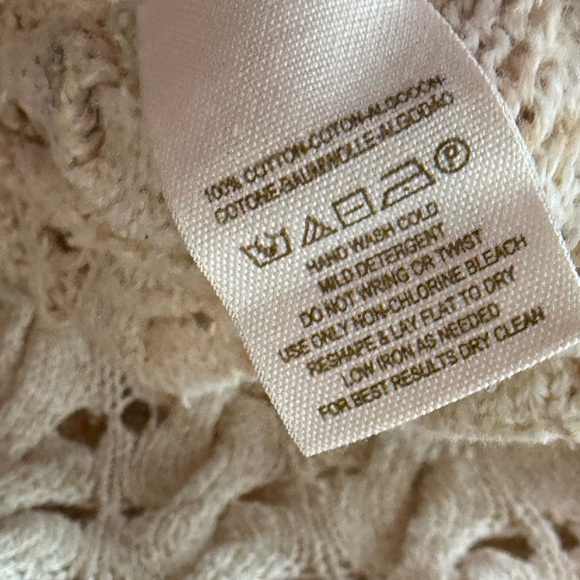 Free People Y2K Clockwork Crochet Bell Sleeve Sweater size M - Picture 4 of 7